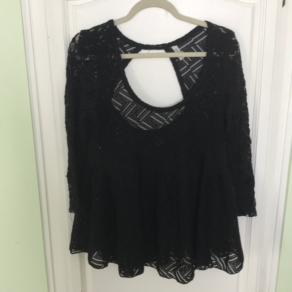 ⭐️LAST CALL⭐️ Free People Crochet and Lace Top